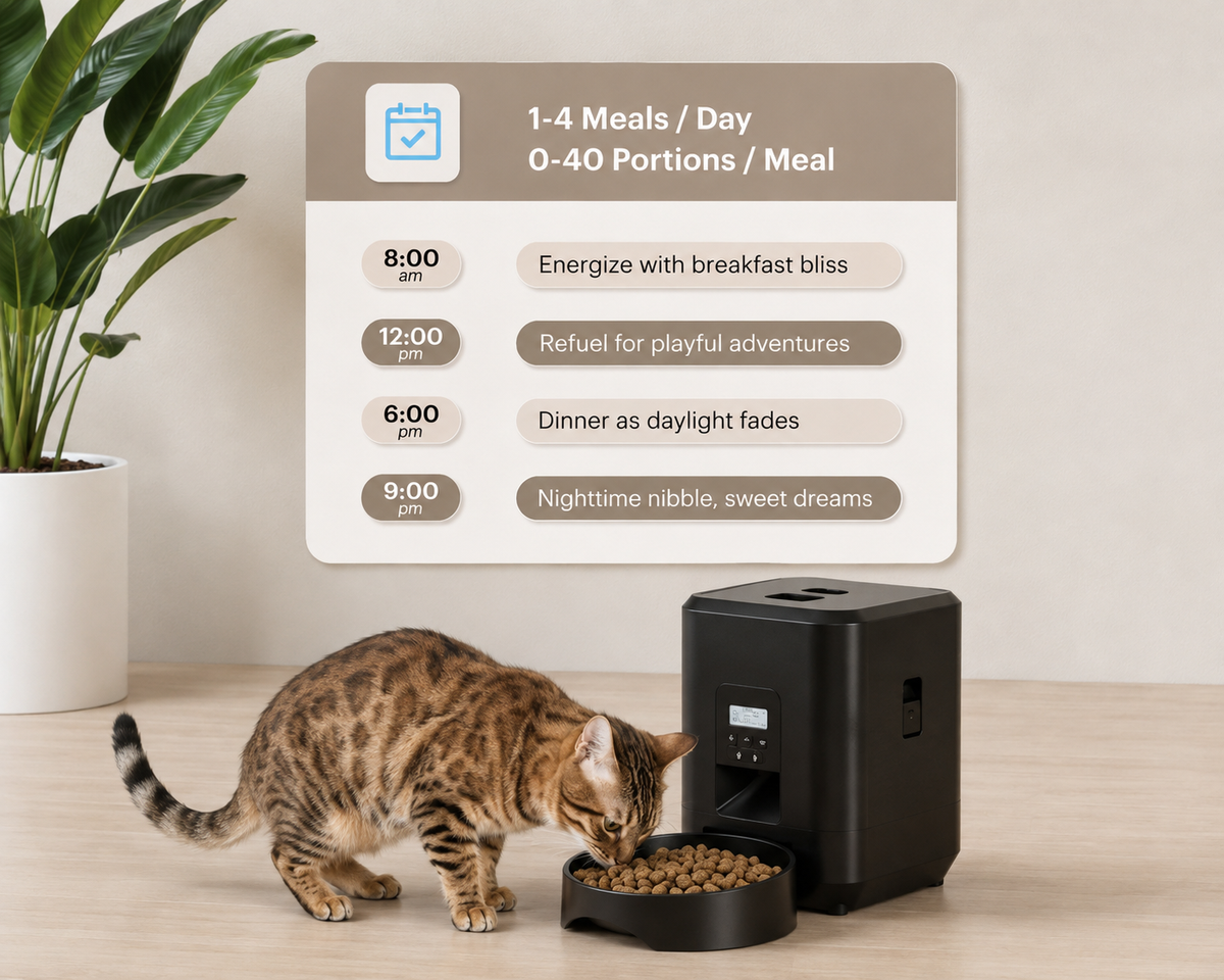 Smart Automatic Pet Feeder with Timed Meals