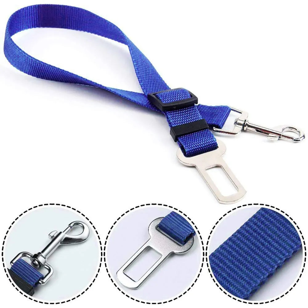 Adjustable Dog Car Seat Belt – Pet Travel Safety Tether
