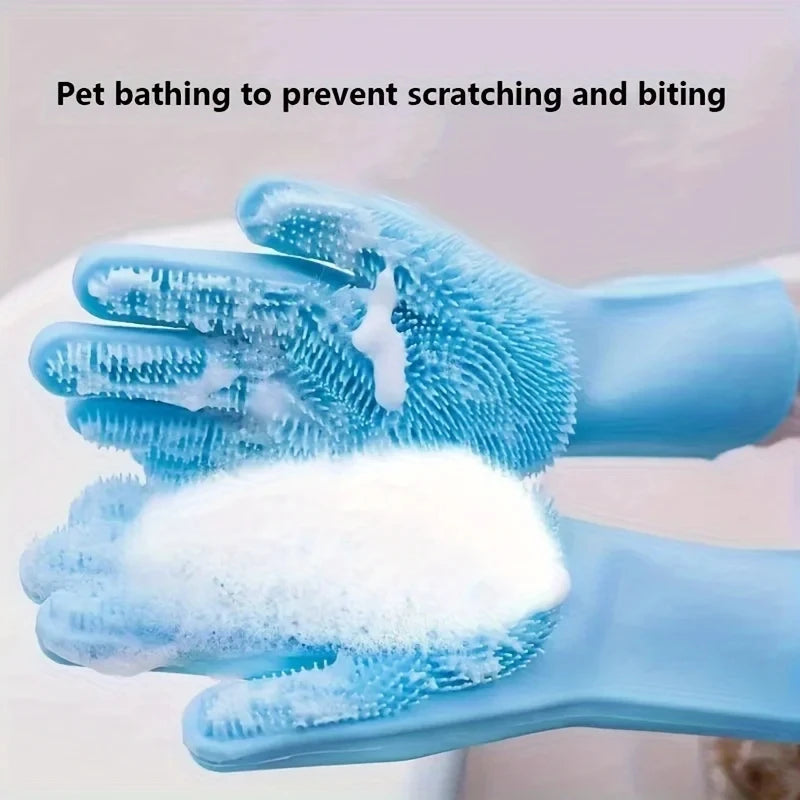 Silicone Pet Grooming & Bath Glove