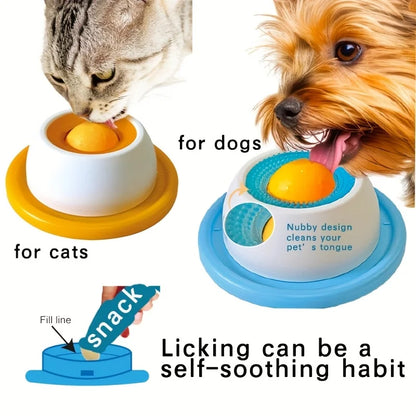 Silicone Pet Lick Mat – Slow Feeder for Dogs & Cats