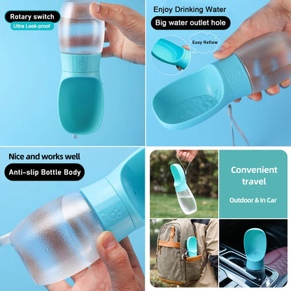 Portable Dog Water Bottle – Leakproof Travel Dispenser