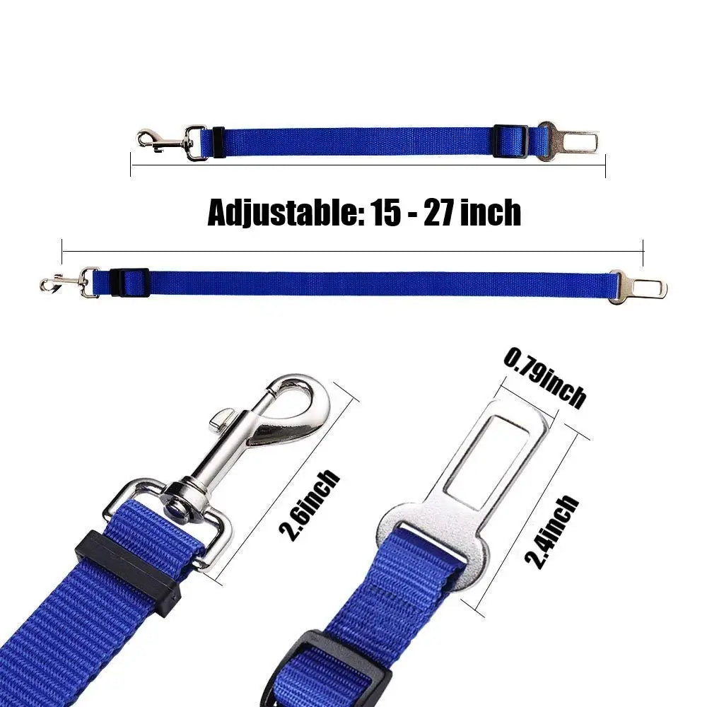 Adjustable Dog Car Seat Belt – Pet Travel Safety Tether